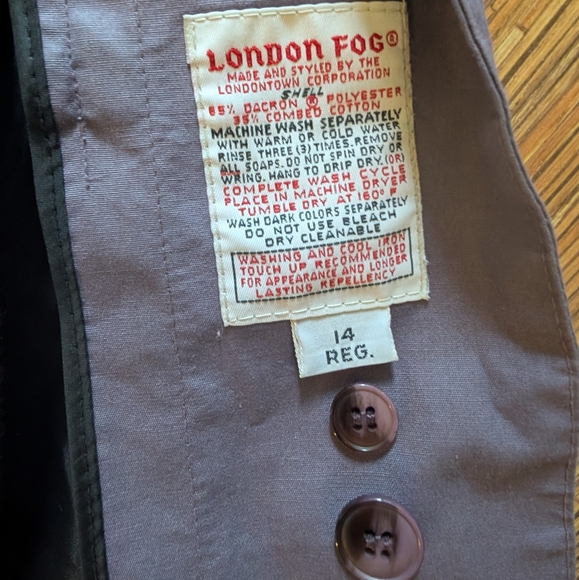 London Fog Purple Trench Coat - Picture 5 of 5